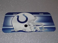 Indianapolis Colts Plastic Vanity License Plate Football Wincraft NFL