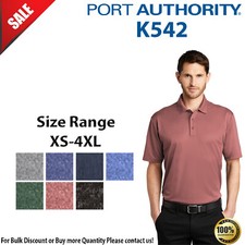 Port Authority Mens Short Sleeve Heathered Silk Touch Performance Polo K542