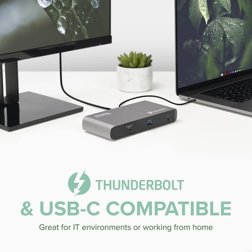Plugable Thunderbolt 3 and USB C Dock with 60W Charging, Compatible with MacBook - Afbeelding 6 van 8