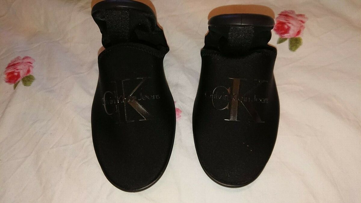 CALVIN KLEIN JEANS TRACY SIZE 41 INDOOR LOUNGE BLACK HOUSE CALVIN KLEIN JEANS TRACY SIZE 41 INDOOR LOUNGE BLACK HOUSE