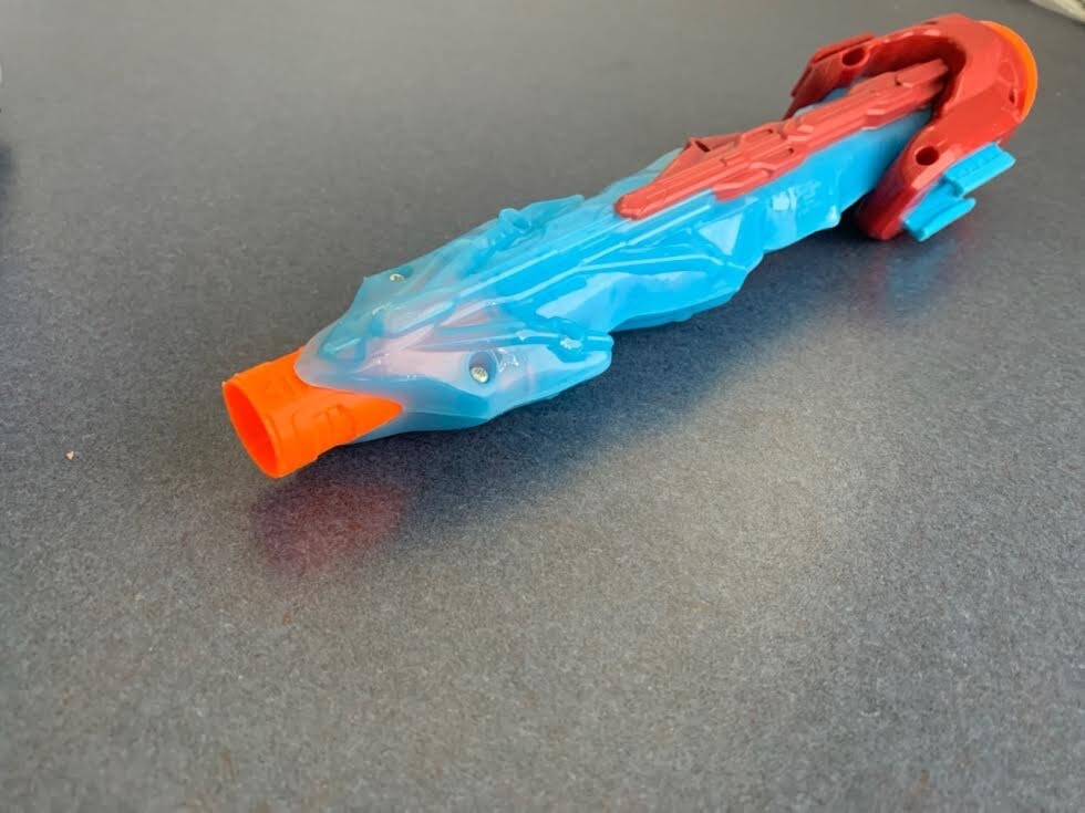 (1) Nerf Marvel Avengers Infinity War Iron Man Assembler Gear attachment barrel