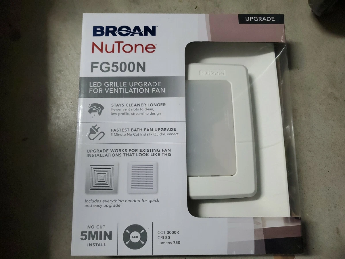 Broan NuTone FG500N LED Bathroom Exhaust Fan Grille Cover Quick  Installation NEW | eBay