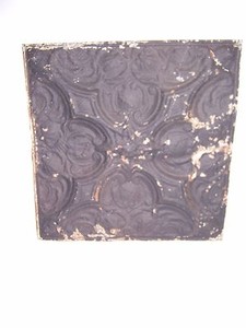 Antique Black Paint Metal Tin Ceiling Tile 24 X 24 Sheet Panel