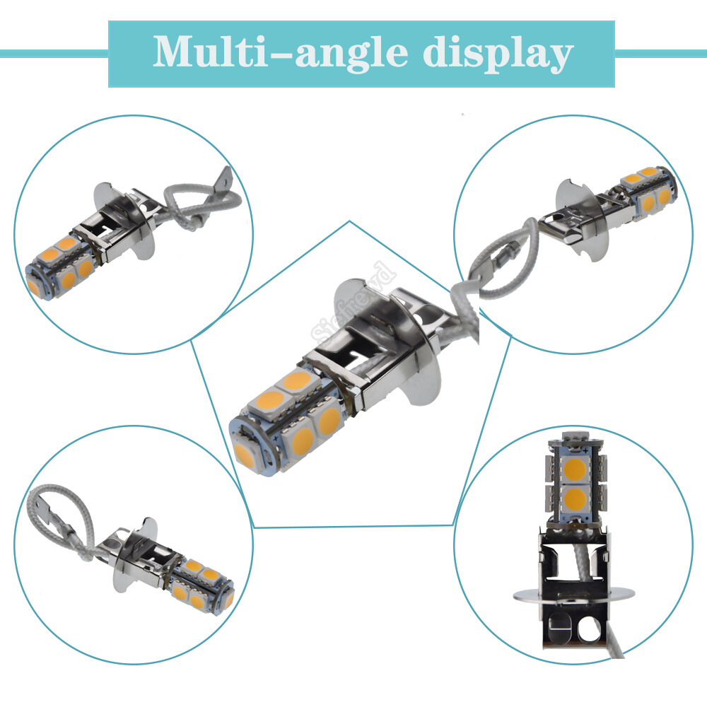 2x H3 LED Car FogLight DRL Driving Lamp Flashlight Torche - Foto 4