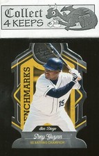 2019 Leather & Lumber Benchmarks Die-Cut #B-11 Tony Gwynn (HoF San Diego Padres)