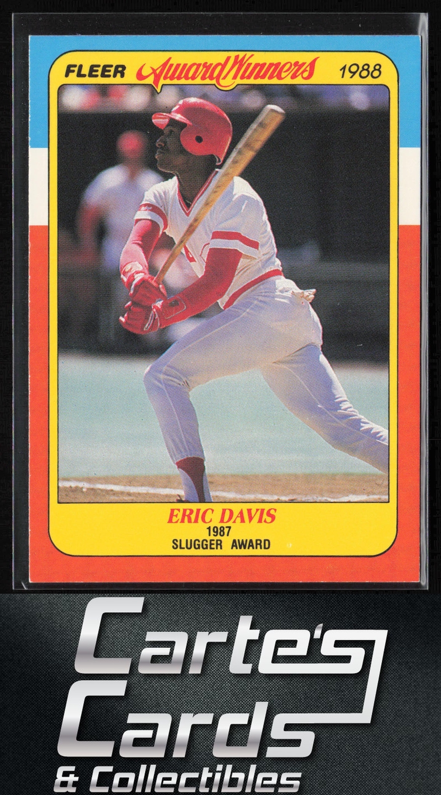 Eric Davis 1988 Fleer Award Winners #8 Cincinnati Reds