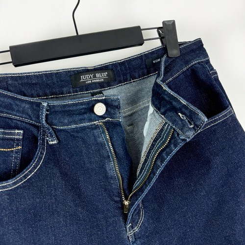 Judy Blue Mom Jeans Women's Size 13/31 High Rise Dark Wash Denim Stretch - Picture 4 of 19