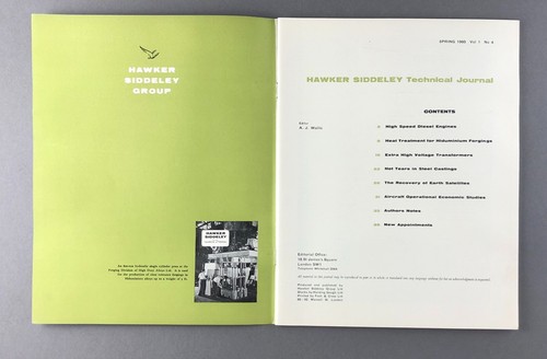 HAWKER SIDDELEY TECHNICAL JOURNAL SPRING 1960 - EARTH SATELLITES  - Picture 2 of 10