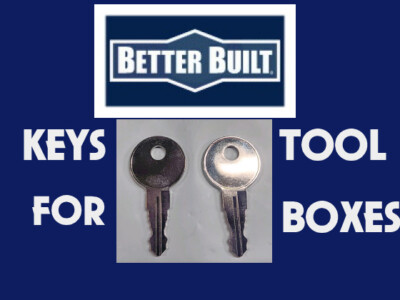 BETTER BUILT H01-H10 SET OF 2 KEYS KOBALT TRUCK TOOLBOX  FREE SHIPPING
