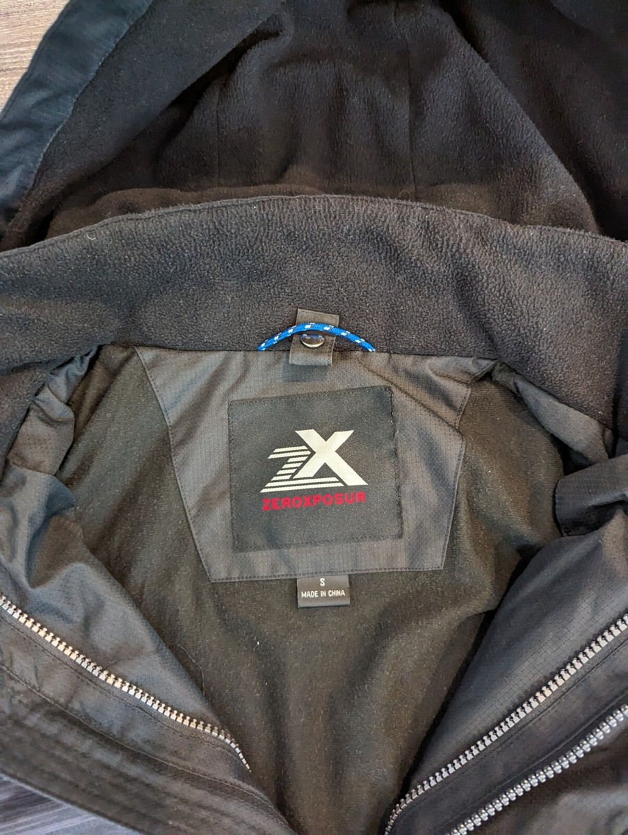 NEW ZEROXPOSUR BLACK INSULATED WINTER JACKET MENS S ZIP OFF NEW ZEROXPOSUR BLACK INSULATED WINTER JACKET MENS S ZIP OFF