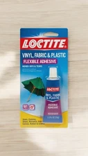 LOCTITE Vinyl Fabric Plastic Flexible Clear Adhesive Leather Canvas Glue 1oz 