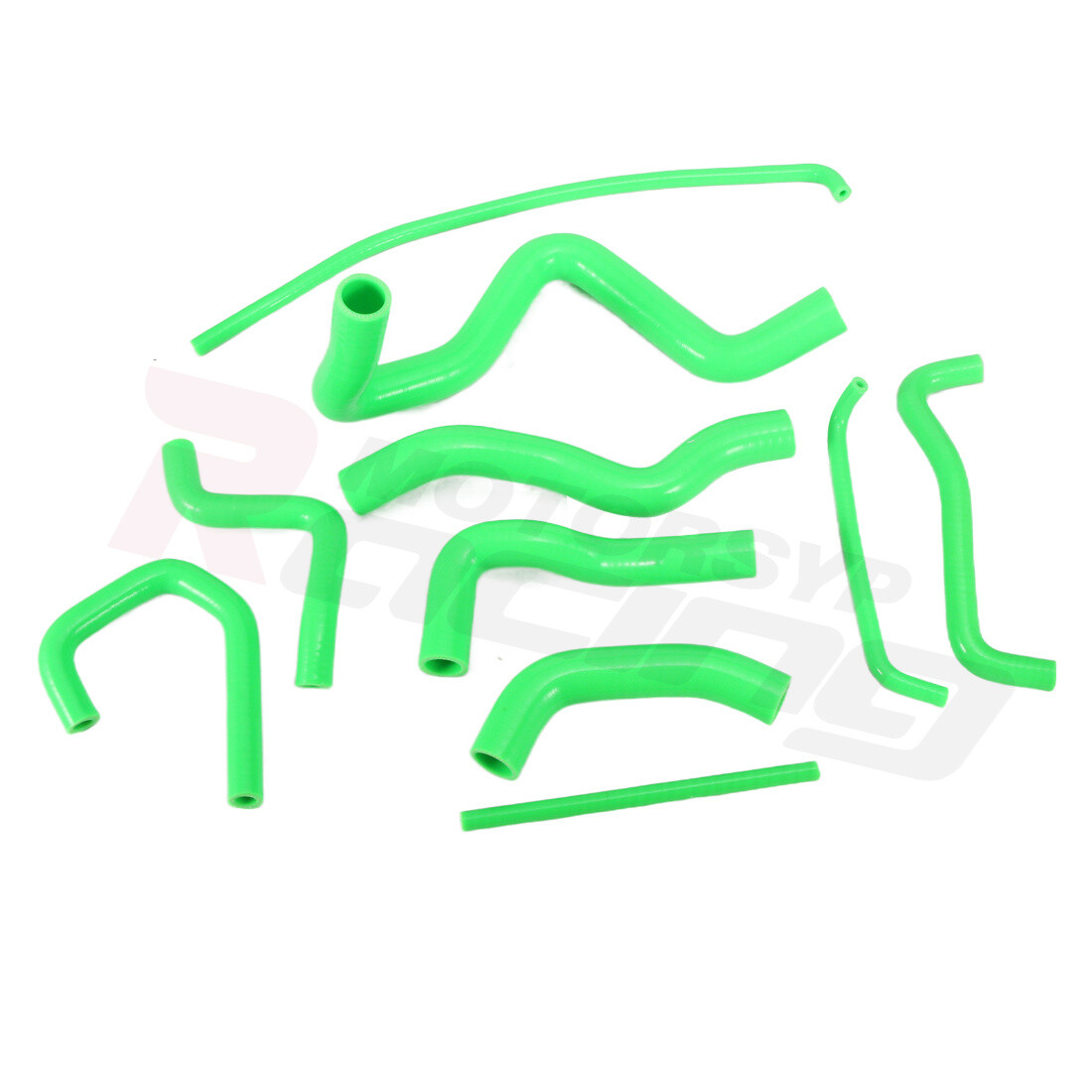 Green Silicone Radiator Hoses kit Pipe For Kawasaki Ninja ZX-6R