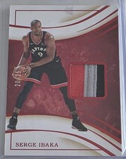 SERGE IBAKA 2019-20 Panini Immaculate Materials Red /25 #MT-SER