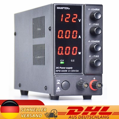 Bench Power Supply Variable0-120V 0-3A  DC Power Supply Regulated for Lab 360W