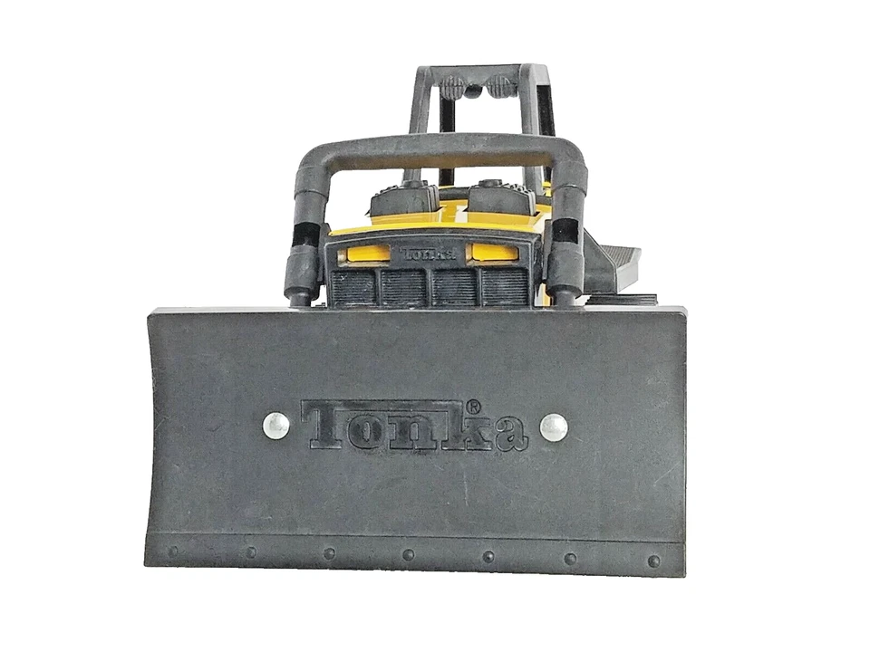 Bulldozer Tonka Toy 92961 amarillo acero prensado construcción Hasbro 1999 Foto 4 de 4
