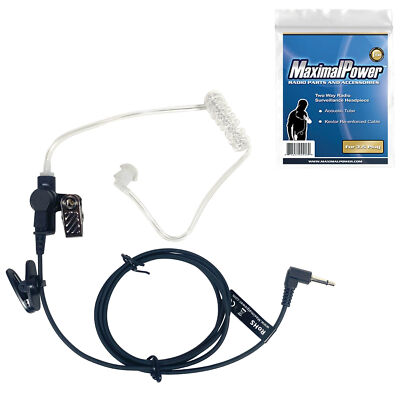 Extra Long 3.5mm Listen Only Earpiece for Two Way Radio Speaker Mic (3.5ft, 43'')