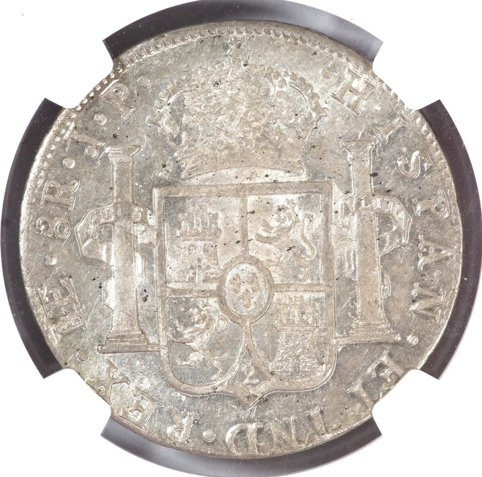 NGC MS61 1813 LIMA JP Peru 8 Reales Ferdinand VII Silver Coin - Image 3 of 3