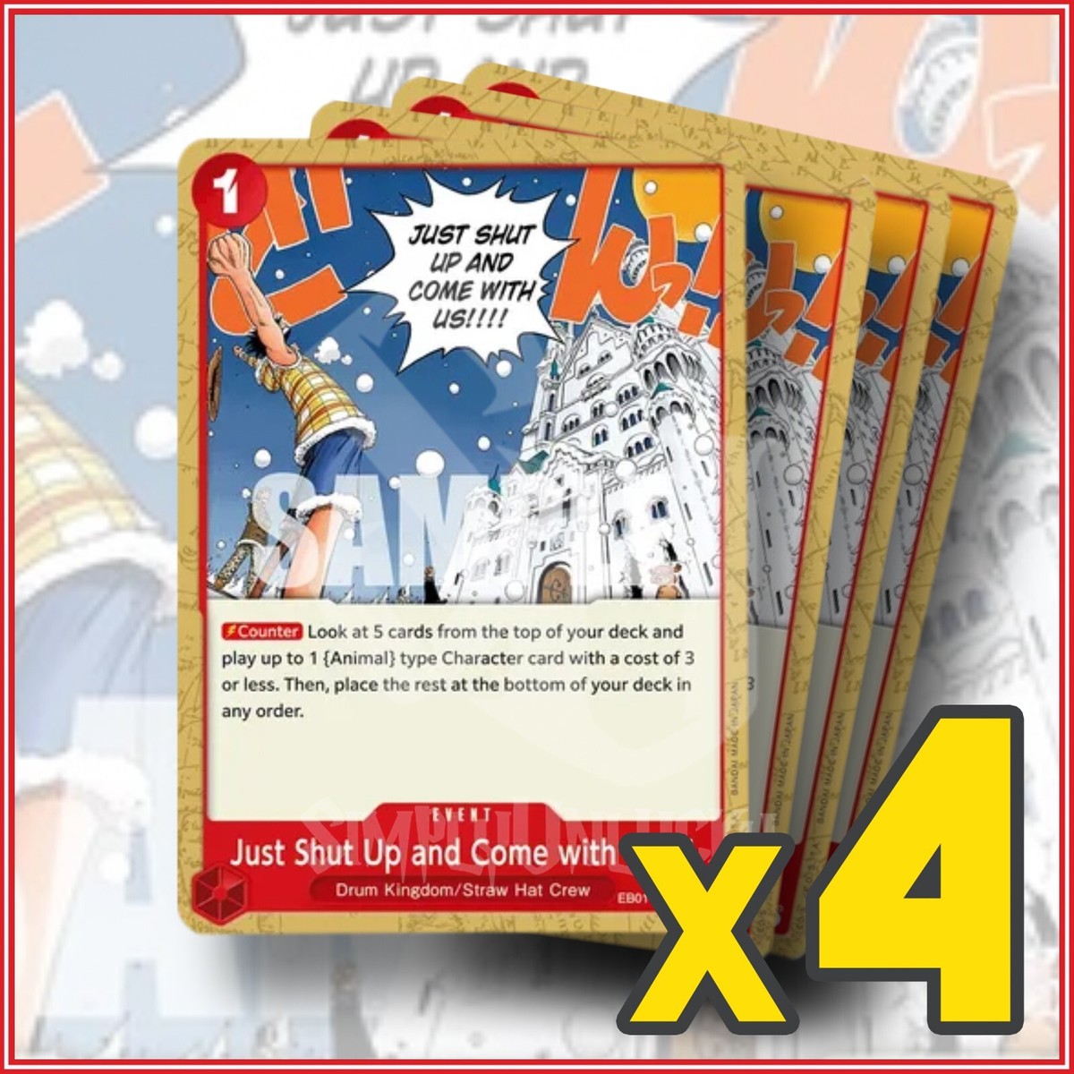 ONE PIECE TCG: JUST SHUT UP AND COME WITH US!! Memorial