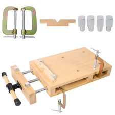 Portable Workbench Hard Woodworking Vise w/G-Type Fixing Clips and Limit Blocks