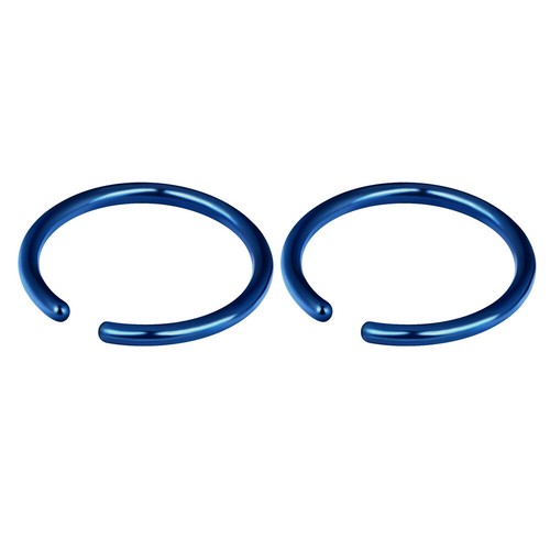 Non Pierced Clip on Fake Nose Lip Helix Cartilage Tragus Ear Hoop Jewelry 20G - Picture 4 of 14