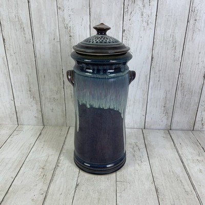 Bill Campbell Art Studio Pottery 14  Tall Canister With Lid