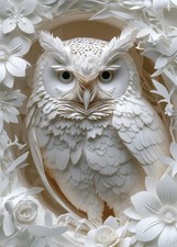 3D Owl Puzzles Paper Cut Art Puzzle 1000 Piec...