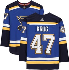 Torey Krug St. Louis Blues Autographed Blue Adidas Authentic Jersey