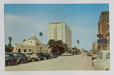 Brownsville TX Downtown Levee Street El Jardin Hotel Missouri Pacific Bus