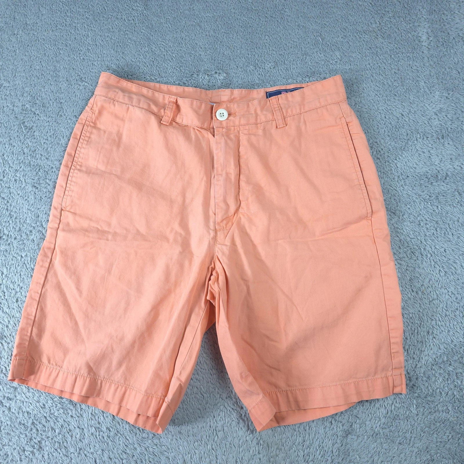 Vineyard Vines Shorts Mens 30 Orange Club Short Chino 9 Inseam Casual Summer