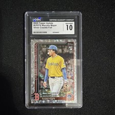 Topps Update 2025 US276 Marcelo Mayer Silver Crackle Foil Rookie CGC 10 POP1!