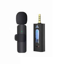 Wireless 3.5Mm Lavalier Lapel Microphone Omnidirectional Condenser Mic for Camer