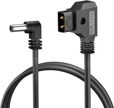 D-tap to DC 12V Cable Right Angle 5.5 2.1mm for Atomos Ninja Shogun 60cm 2ft