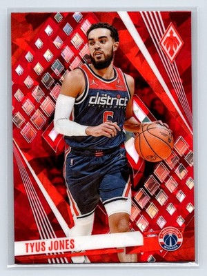 2023-24 Panini Phoenix #12 Tyus Jones Phoenix Red Ice Washington Wizards