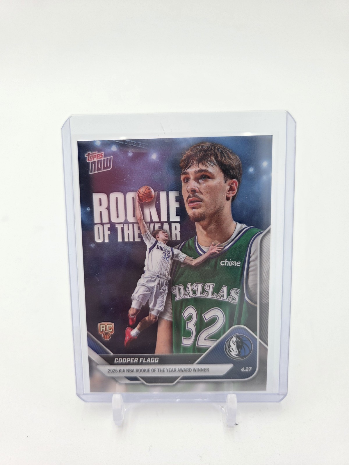 Cooper Flagg #ROTY Basketball Cards 2025 Topps Now trading card — raw and PSA graded price guide