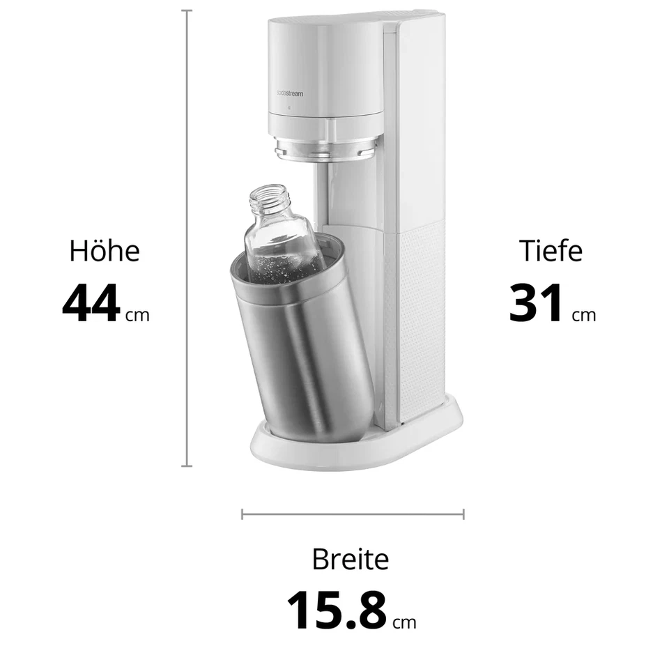 SodaStream Duo Wassersprudler Trinkwassersprudler Sprudelmaschine  Weiß - Bild 2 von 3