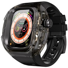 for Apple Watch Ultra 3/2/1 49mm Case, Rugged Case with Band for Apple Watch ...