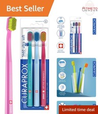 Ultra-Soft Toothbrush 3-Pack Sensitive Gums Deep Clean Gentle Plaque Removal