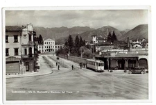 TARCENTO (Udine). TRAM. Bar. Via Marinelli. Vg. c/fr. 1936.