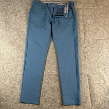 Bonobos Golf Pants Mens 32x30 Blue Performance Stretch Flat Front Casual Wear