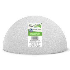 FloraCraft CraftF   M Half Ball 4.7 Inch x 9.6 Inch White