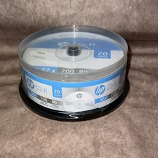 HP - 20 Pk - 52x 700 MB/ 80min CD-R - 20 pk Spindle-Blank CDs - New and Sealed