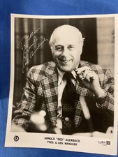 BOSTON CELTICS RED AUERBACH PERSONALIZED TO ALLAN  SIGNED  8x10  JSA CH34622