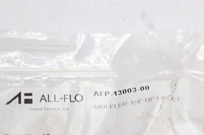 (12-Pk) All-Flo Muffler 1/4''NPT - Poly AFP-13003-00