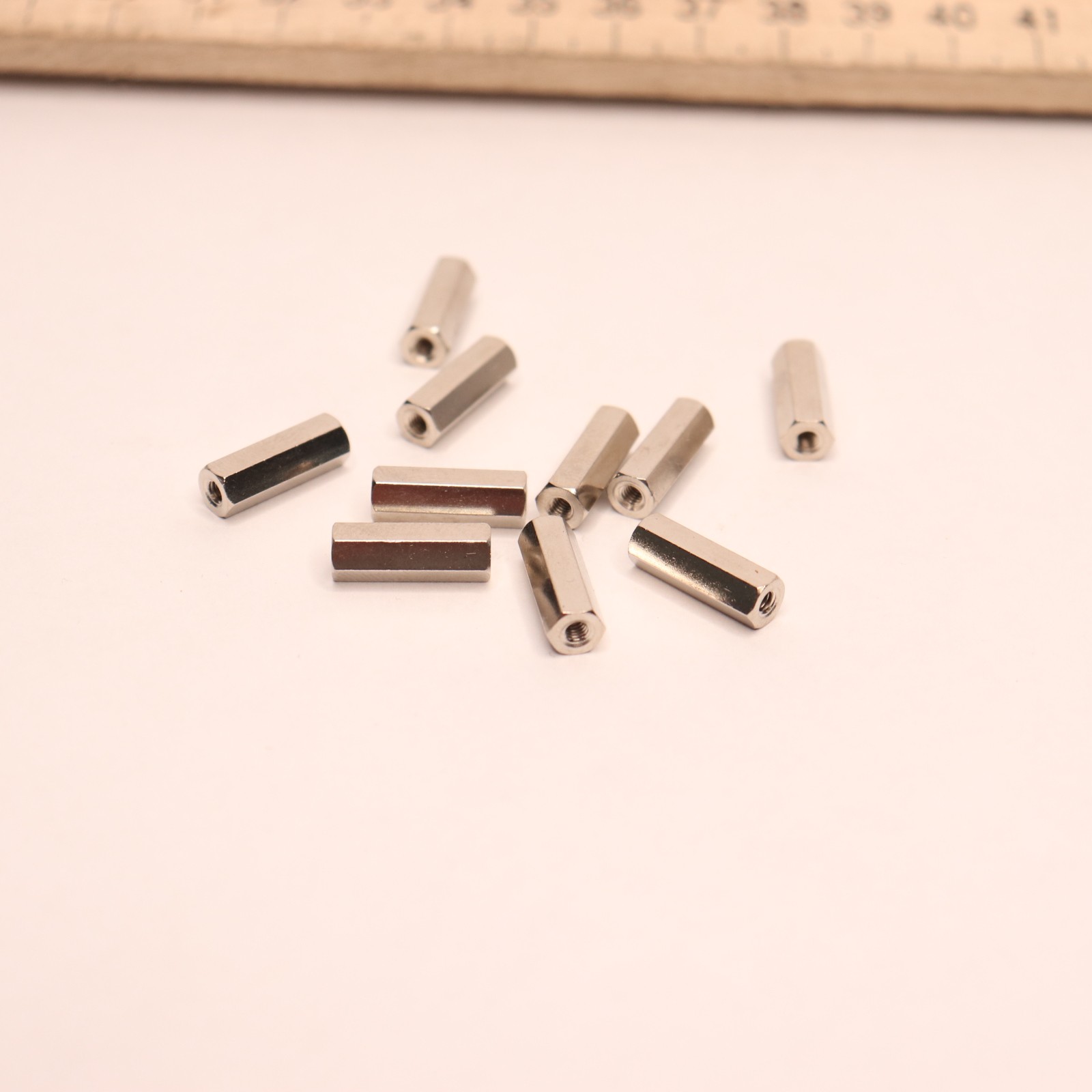 (10-Pk) Hardware Specialty Co. Female To Female Standoff Spacer Brass