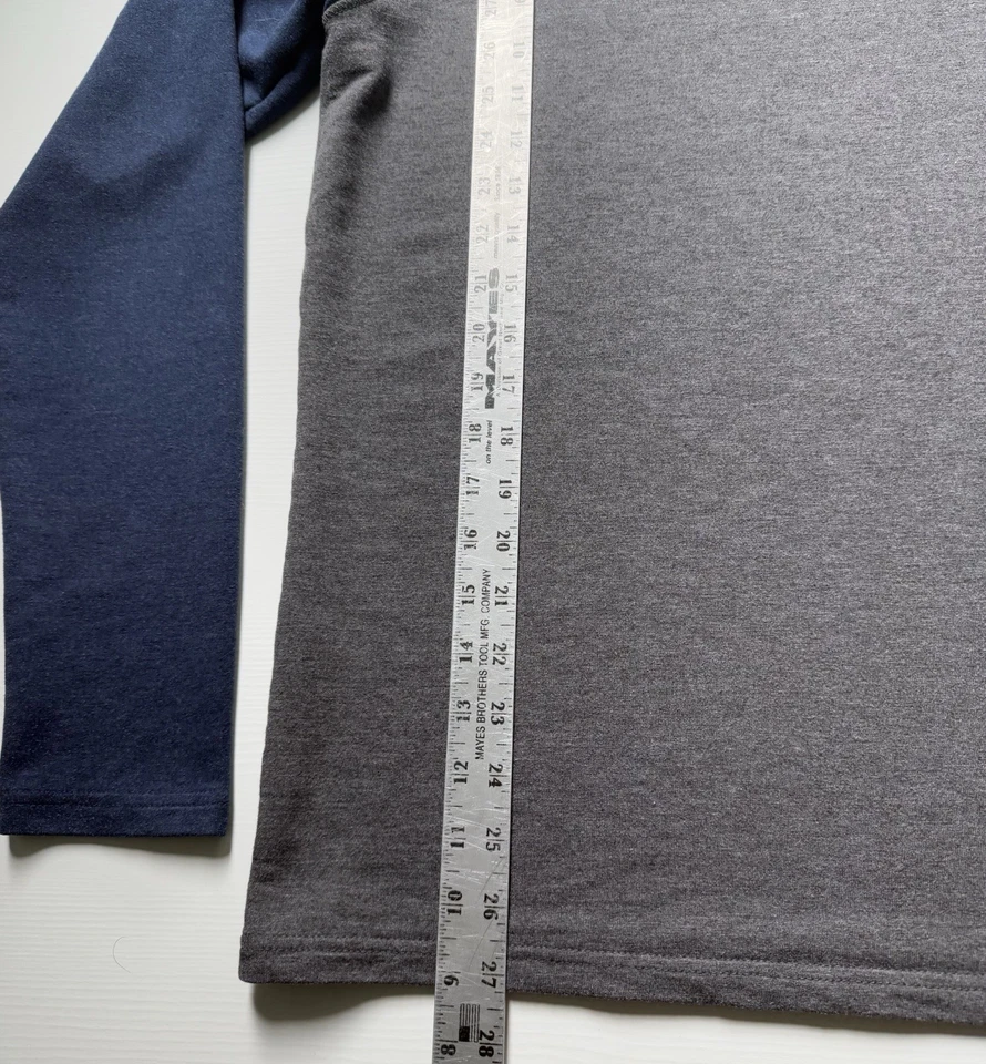 Camisa Orvis S Para Hombre Gris Azul Raglán Manga Larga Cuello Redondo Suave Exterior Informal Foto 4 de 4