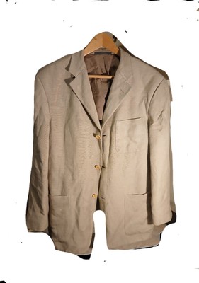 Vintage Sommerblazer Ermenegildo Zegna aus Seide und Leinen
