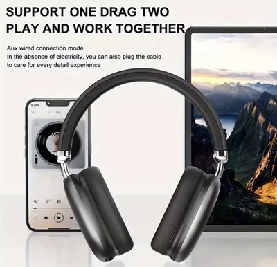 Velaris Black X9 Pro Wireless Over-Ear Bluetooth Kopfhörer, HiFi Stereo, 40H.
