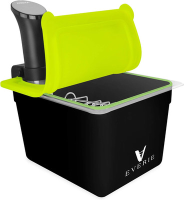 Sous Vide Container Kit with Silicone Lid & Rack for Anova, Joule, Instant Pot