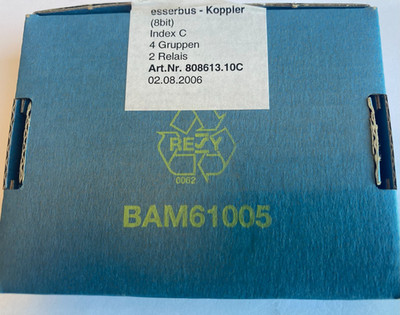 1 Stk Esser Novar 4 Gruppen, 2 Relais Koppler 808613.10C für IQ8 und FlexES