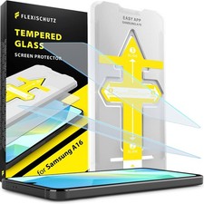 2 Pack Tempered Glass Screen Protectors for Samsung Galaxy A17 A16 5G 4G Anti Sc